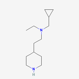 B1529397 (Cyclopropylmethyl)(ethyl)[2-(piperidin-4-yl)ethyl]amine CAS No. 1341454-45-2