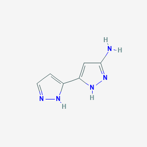B1529404 3-(1H-pyrazol-5-yl)-1H-pyrazol-5-amine CAS No. 1347087-51-7