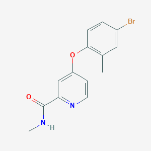 B1529405 4-(4-bromo-2-methylphenoxy)-N-methylpyridine-2-carboxamide CAS No. 1474063-45-0