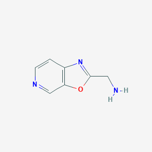 molecular formula C7H7N3O B15294080 Oxazolo[5,4-c]pyridine-2-methanamine 