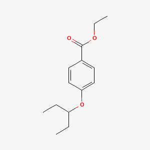 molecular formula C14H20O3 B15294122 Ethyl 4-(pentan-3-yloxy)benzoate 