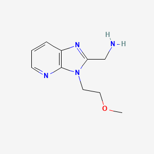 (3-(2-methoxyethyl)-3H-imidazo[4,5-b]pyridin-2-yl)methanamine