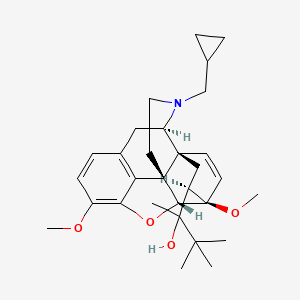 molecular formula C30H41NO4 B15294166 [5a,7a(S)]-17-(Cyclopropylmethyl)-a-(1,1-dimethylethyl)-4,5-epoxy-3,6-dimethoxy-a-methyl-6,14-ethenomorphinan-7-methanol 