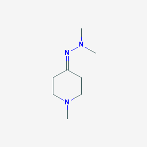 molecular formula C8H17N3 B15294182 Dimethylhydrazone-1-methyl-4-piperidinone 