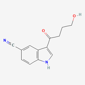 3-(4-hydroxybutanoyl)-1H-indole-5-carbonitrile