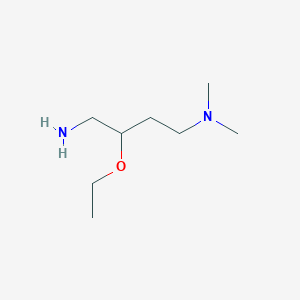 molecular formula C8H20N2O B1529420 (4-氨基-3-乙氧基丁基)二甲胺 CAS No. 1341918-40-8