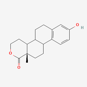 molecular formula C18H22O3 B15294207 3-Hydroxy-17-oxa-17a-homoestra-1,3,5(10)-trien-17a-one CAS No. 15370-49-7