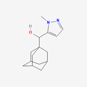 molecular formula C15H22N2O B1529422 金刚烷-1-基(1-甲基-1H-吡唑-5-基)甲醇 CAS No. 1412434-54-8