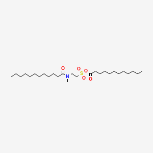 molecular formula C27H53NO5S B15294263 N-Lauroyl-N-methyltaurinic Lauric Anhydride 