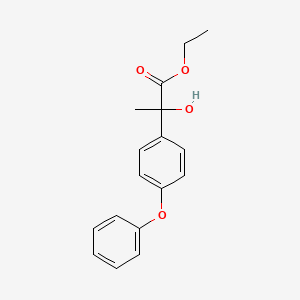 molecular formula C17H18O4 B15294268 Ethyl 2-(4-phenoxyphenyl)lactate CAS No. 132584-17-9