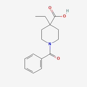 molecular formula C15H19NO3 B1529427 1-苯甲酰-4-乙基哌啶-4-羧酸 CAS No. 1405627-45-3