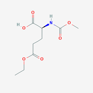 (S)-5-Ethoxy-2-((methoxycarbonyl)amino)-5-oxopentanoic Acid