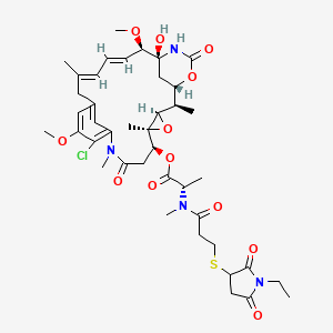 N2'-Deacetyl-N2'-[3-[(1-ethyl-2,5-dioxo-3-pyrrolidinyl)thio]-1-oxopropyl]-maytansine