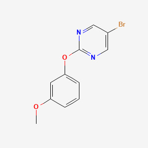 molecular formula C11H9BrN2O2 B1529431 5-溴-2-(3-甲氧基苯氧基)嘧啶 CAS No. 73226-25-2