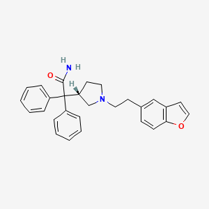 2-[(3S)-1-[2-(1-benzofuran-5-yl)ethyl]pyrrolidin-3-yl]-2,2-diphenylacetamide