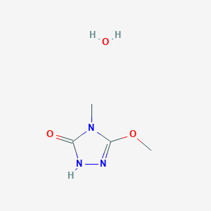 3-methoxy-4-methyl-1H-1,2,4-triazol-5-one;hydrate