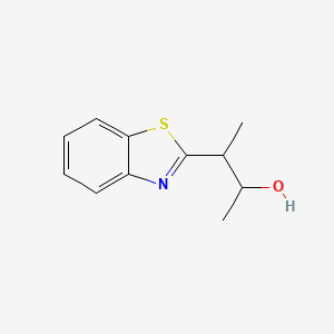 molecular formula C11H13NOS B1529437 3-(1,3-苯并噻唑-2-基)丁烷-2-醇 CAS No. 1342123-07-2