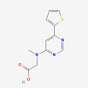 2-{Methyl[6-(thiophen-2-yl)pyrimidin-4-yl]amino}acetic acid