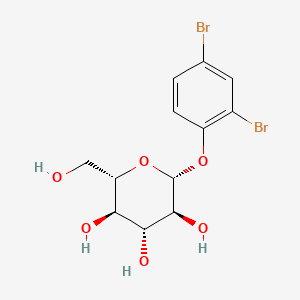 molecular formula C12H14Br2O6 B15294493 2,4-dibromophenyl-beta-D-Glucopyranoside 