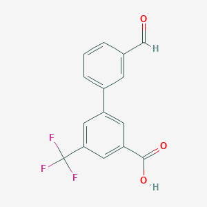 3-(3-Formylphenyl)-5-trifluoromethylbenzoic acid