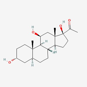 molecular formula C21H34O4 B15294504 5alpha-Pregnan-3alpha,11beta,17-triol-20-one 