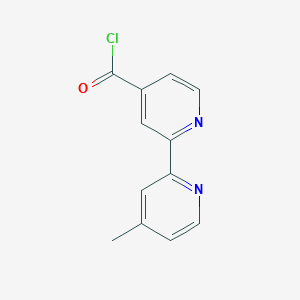 molecular formula C12H9ClN2O B15294506 4'-Methyl[2,2'-bipyridine]-4-carbonyl Chloride 