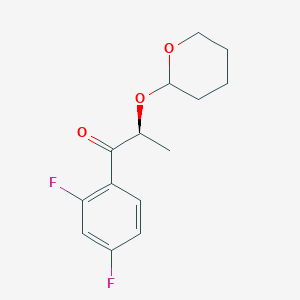 (2S)-1-(2,4-Difluorophenyl)-2-((tetrahydro-2H-pyran-2-yl)oxy)propan-1-one