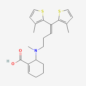 6-[4,4-bis(3-methylthiophen-2-yl)but-3-enyl-methylamino]cyclohexene-1-carboxylic acid