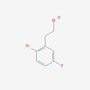 molecular formula C8H8BrFO B1529454 2-(2-Bromo-5-fluorophenyl)ethanol CAS No. 866029-28-9
