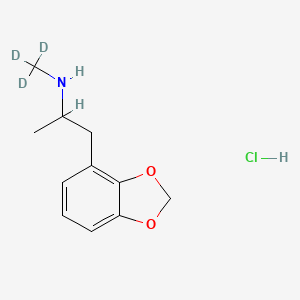 molecular formula C11H16ClNO2 B15294585 2,3-Methylenedioxy Methamphetamine-d3 Hydrochloride 