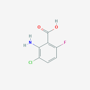 molecular formula C7H5ClFNO2 B1529459 2-Amino-3-chloro-6-fluorobenzoic acid CAS No. 946117-78-8