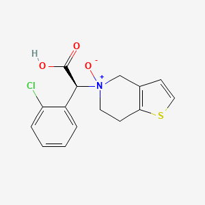 (2S)-2-(2-chlorophenyl)-2-(5-oxido-6,7-dihydro-4H-thieno[3,2-c]pyridin-5-ium-5-yl)acetic acid