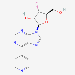 (2R,3S,4S,5R)-4-fluoro-5-(hydroxymethyl)-2-(6-pyridin-4-ylpurin-9-yl)oxolan-3-ol