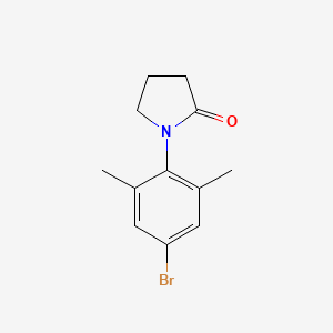 molecular formula C12H14BrNO B1529461 1-(4-溴-2,6-二甲苯基)吡咯烷-2-酮 CAS No. 1443981-61-0