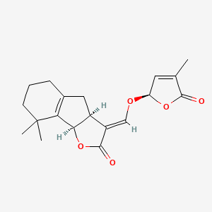 molecular formula C19H22O5 B15294610 (-)2-epi-5-Deoxy-strigol 