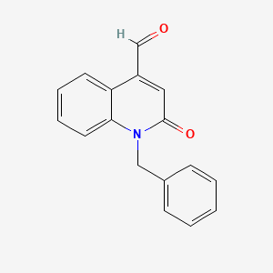 molecular formula C17H13NO2 B1529466 1-Benzyl-2-oxo-1,2-dihydroquinoline-4-carbaldehyde CAS No. 854857-64-0