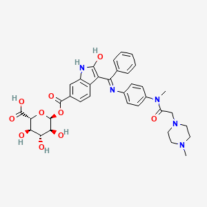 molecular formula C36H39N5O10 B15294670 Nintedanib Demethyl-O-glucuronic Acid 