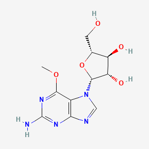 (2R,3S,4S,5R)-2-(2-amino-6-methoxypurin-7-yl)-5-(hydroxymethyl)oxolane-3,4-diol