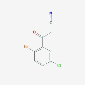 3-(2-Bromo-5-chlorophenyl)-3-oxopropanenitrile