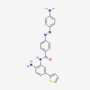 molecular formula C25H23N5OS B15294784 N-(2-amino-5-thiophen-2-ylphenyl)-4-[[4-(dimethylamino)phenyl]diazenyl]benzamide 