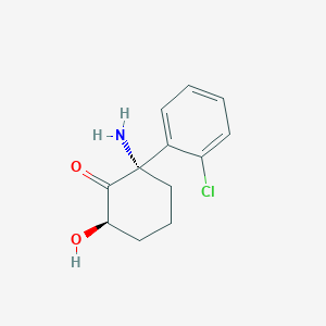 molecular formula C12H14ClNO2 B15294800 (2S,6R)-(-)-Hydroxynorketamine 