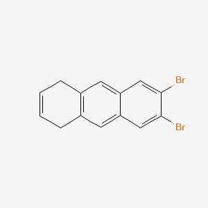 molecular formula C14H10Br2 B15294811 6,7-Dibromo-1,4-dihydroanthracene 