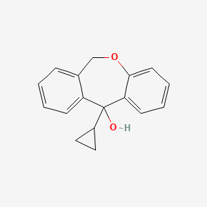 molecular formula C17H16O2 B15294842 11-Cyclopropyl-6,11-dihydrodibenzo[b,e]oxepin-11-ol 