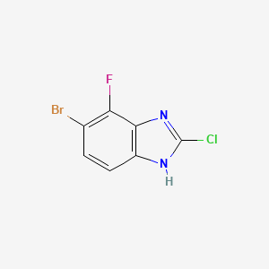 6-Bromo-2-chloro-7-fluoro-1H-1,3-benzimidazole