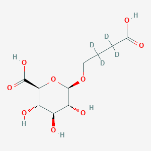 molecular formula C10H16O9 B15294888 gamma-Hydroxybutyric Acid-d4 Glucuronide 