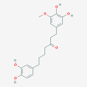 molecular formula C20H24O6 B15294932 1-(3,4-Dihydroxy-5-methoxyphenyl)-7-(3,4-dihydroxyphenyl)-3-heptanone 