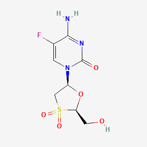 molecular formula C8H10FN3O5S B15294934 Emtricitabine Sulfone 