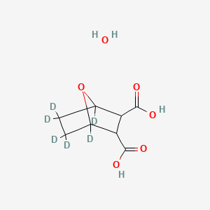 molecular formula C8H12O6 B15294949 Endothall-3,4,4,5,5,6-d6 Monohydrate (d6 Major) 