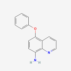 molecular formula C15H12N2O B15294965 5-Phenoxyquinolin-8-amine 