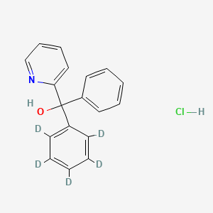 molecular formula C18H16ClNO B15294967 alpha,alpha-Diphenyl-2-pyridinemethanol Hydrochloride-d5 